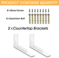 Countertop Support Brackets Heavy Duty, 8