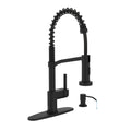Black Kitchen Faucet Soap Dispenser, Faucet for Kitchen Sink, Kitchen Sink Fa...