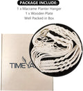 Macrame Plant Hangers Shelf - Hanging Planter Indoor Decorative Pot Holder with Beautiful Flower Cut Outs - BOHO Chic Bohemian Home Decor, in Box